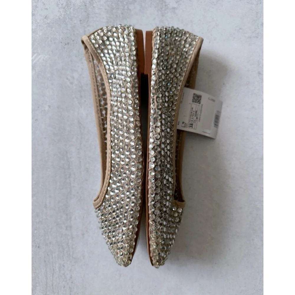 Mango Rhinestone Ballet Flats - Picture 2 of 7